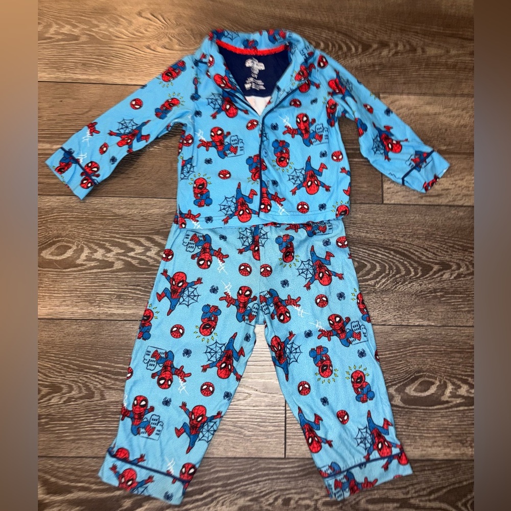Boys 3T Marvel Blue Spider-Man Pajama Set